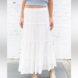 Elegant White Maxi Skirt